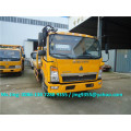 HOWO 3800mm wheelbase cheap wrecker tow truck, L5600*W2300 flatbed wrecker towing truck on sale in Africa